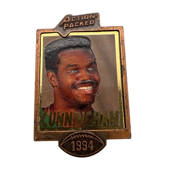 1994 Action Packed QB Club NFL Football Lapel Pins Kosar Hostetler Cunningham - Picture 4 of 6
